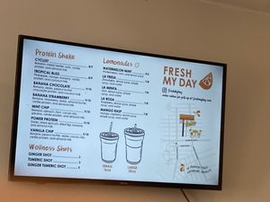 Menu at Fresh My Day in New York City