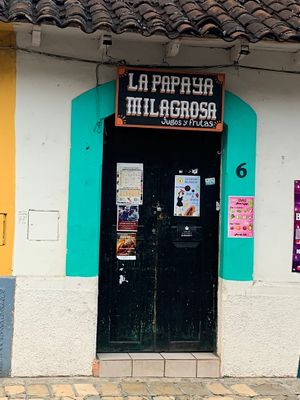 Outside  at La Papaya Milagrosa in San Cristobal De Las Casas