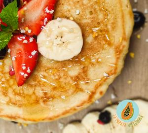 hot cakes at La Papaya Milagrosa in San Cristobal De Las Casas