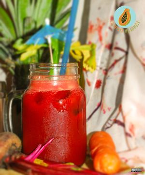 vampire juice at La Papaya Milagrosa in San Cristobal De Las Casas