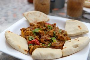 Caribbean jackfruit curry at Bario in Willemstad