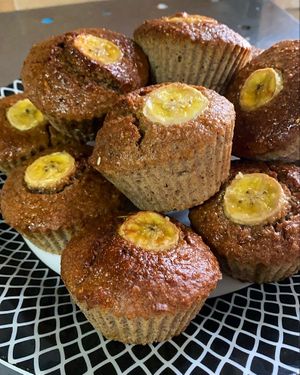 Muffins zero açúcar de banana  at Cuca Alimentos in Salvador