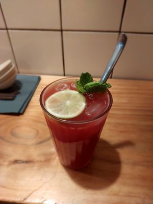 Raspberry lemonade at Bai Lu Noodles in Cologne