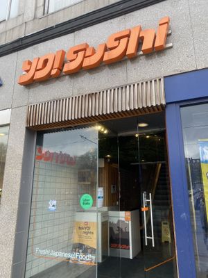 Outside  at YO! Sushi in Edinburgh