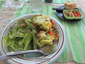 Vegan lasagne at The Little Green Cafe in Kerobokan Kelod