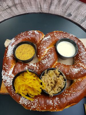 Giant Pretzel at Skout Taphouse & Provisions in Ashland