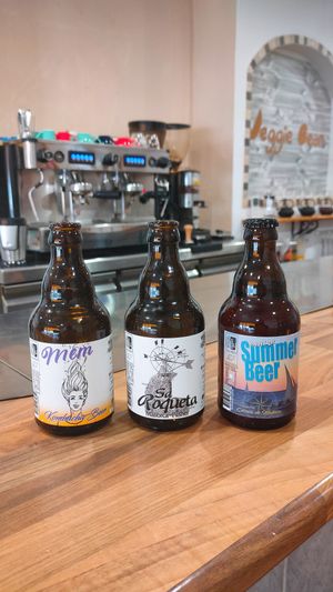 Cervezas artesanales at Veggie Bean in Mallorca