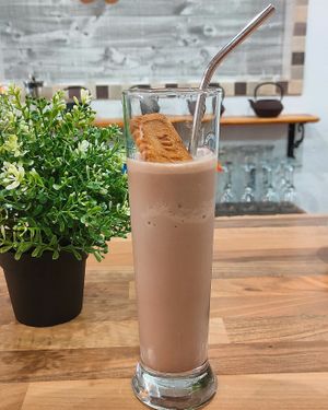 Smoothie batido de chocolate at Veggie Bean in Mallorca
