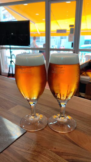 Cerveza Estrella Galicia at Veggie Bean in Mallorca