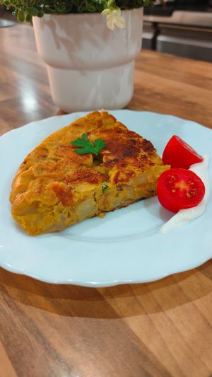 Tapas: tortilla de patata at Veggie Bean in Mallorca