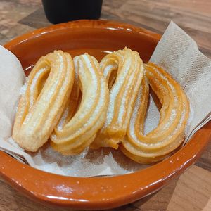 Churros! at Veggie Bean in Mallorca