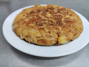 Tortilla de patata vegana! at Veggie Bean in Mallorca