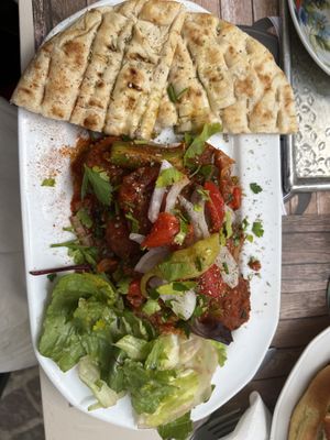 Delicious and moist Falafel dish came with pita   at Bara Piato in Crete
