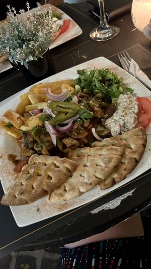 Gyros plate vegan  at Bara Piato in Crete