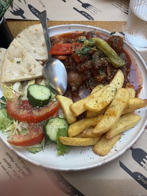 Mushroom stifado  at Bara Piato in Crete