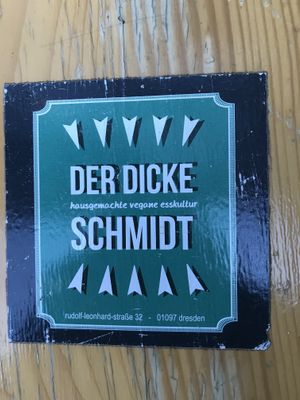 der dicke schmidt sticker  at Der Dicke Schmidt - Neustadt in Dresden