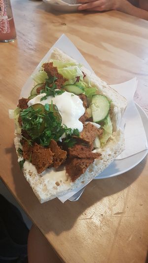 The regular kebab with seitan, tzatziki and persley at Der Dicke Schmidt - Neustadt in Dresden