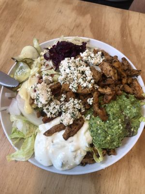 Gyros plate (9€)  at Der Dicke Schmidt - Neustadt in Dresden