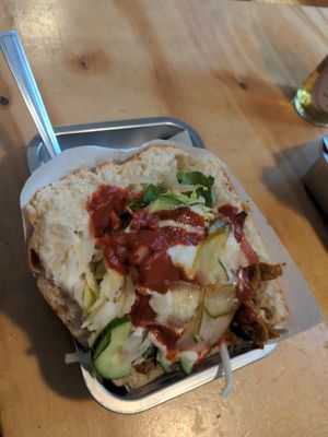 Gyros-Döner mit Salsa Topping at Der Dicke Schmidt - Neustadt in Dresden