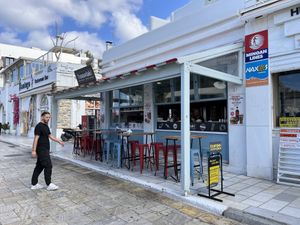 Take away part and kitchen  at Yasouvlaki in Naxos