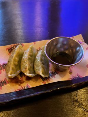 Vegan vegetable gyoza  at Mikaku in Glasgow