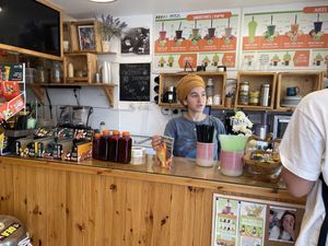   at 18Karrots Caffé in Safed