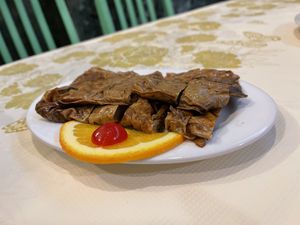 5 spice bean curd tool with mushroom  #Veganuary at Po Kong Vegetarian Restaurant in Vancouver