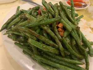 Spicy Green Beans   at Po Kong Vegetarian Restaurant in Vancouver
