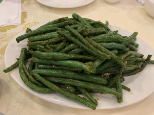 Spicy Green Beans   at Po Kong Vegetarian Restaurant in Vancouver