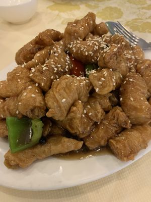 Bean Curd in Black Bean Sauce   at Po Kong Vegetarian Restaurant in Vancouver