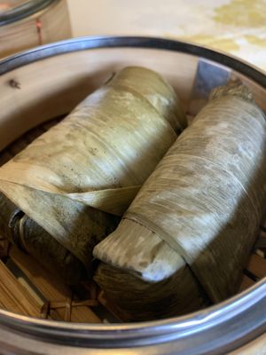 Sticky Rice Purses   at Po Kong Vegetarian Restaurant in Vancouver