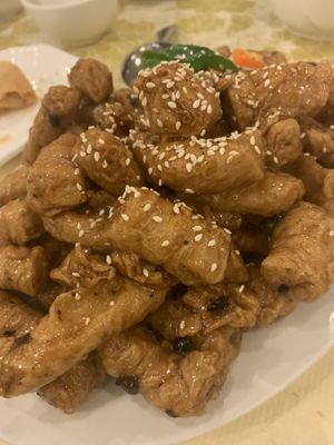 Bean curd skin roll   at Po Kong Vegetarian Restaurant in Vancouver