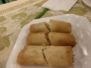 Spring rolls  at Po Kong Vegetarian Restaurant in Vancouver