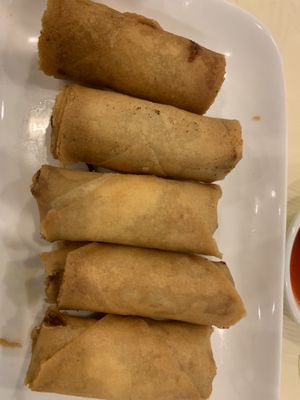 Double order spring rolls  at Po Kong Vegetarian Restaurant in Vancouver