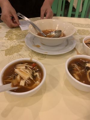 Hot and Sour Soup  at Po Kong Vegetarian Restaurant in Vancouver