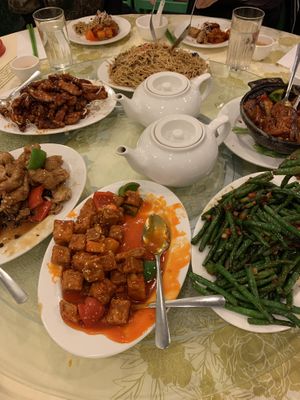 A feast!   at Po Kong Vegetarian Restaurant in Vancouver