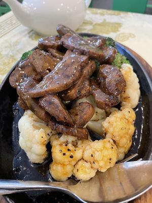 Pepper steak   at Po Kong Vegetarian Restaurant in Vancouver