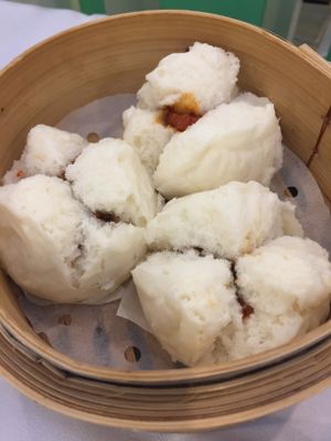 Dim sum: BBQ “pork” buns  at Po Kong Vegetarian Restaurant in Vancouver