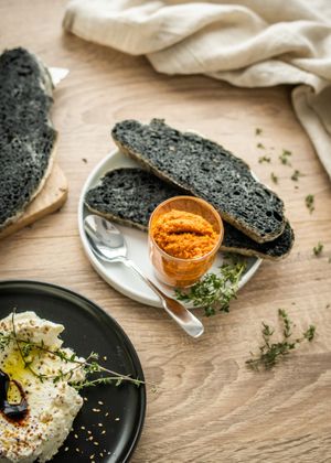 Homemade Olive Tapenade Vegan at Masseria in Stuttgart