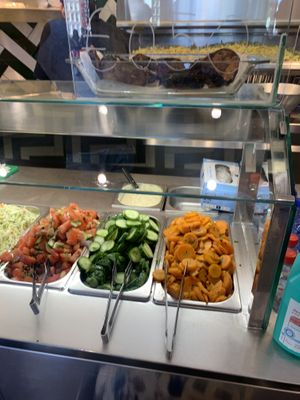   veg at Maoz - Damrak in Amsterdam