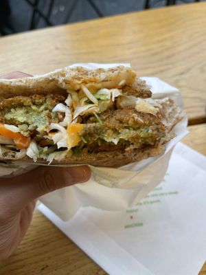 Falafel at Maoz - Damrak in Amsterdam