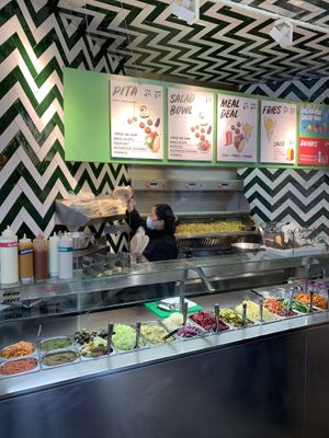   at Maoz - Damrak in Amsterdam
