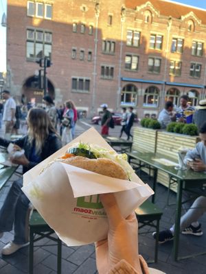The view   at Maoz - Damrak in Amsterdam
