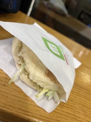 Hummus pita   at Maoz - Damrak in Amsterdam