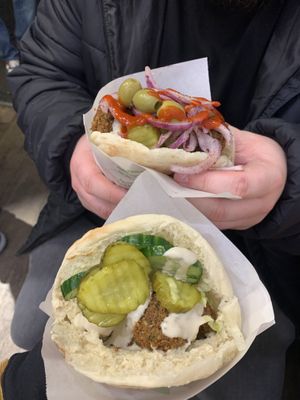   at Maoz - Damrak in Amsterdam