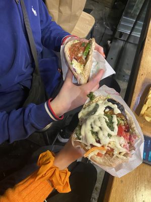   at Maoz - Damrak in Amsterdam