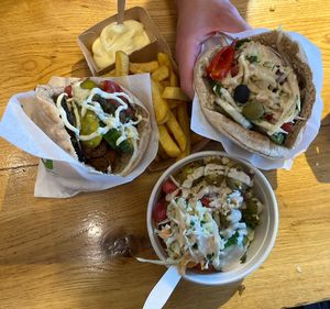   at Maoz - Damrak in Amsterdam