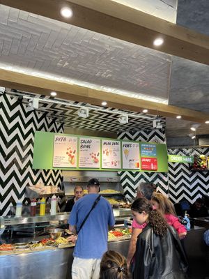   at Maoz - Damrak in Amsterdam