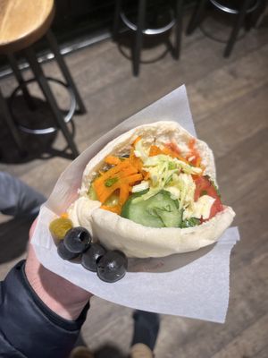   at Maoz - Damrak in Amsterdam