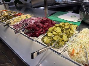 sides #Veganuary at Maoz - Damrak in Amsterdam